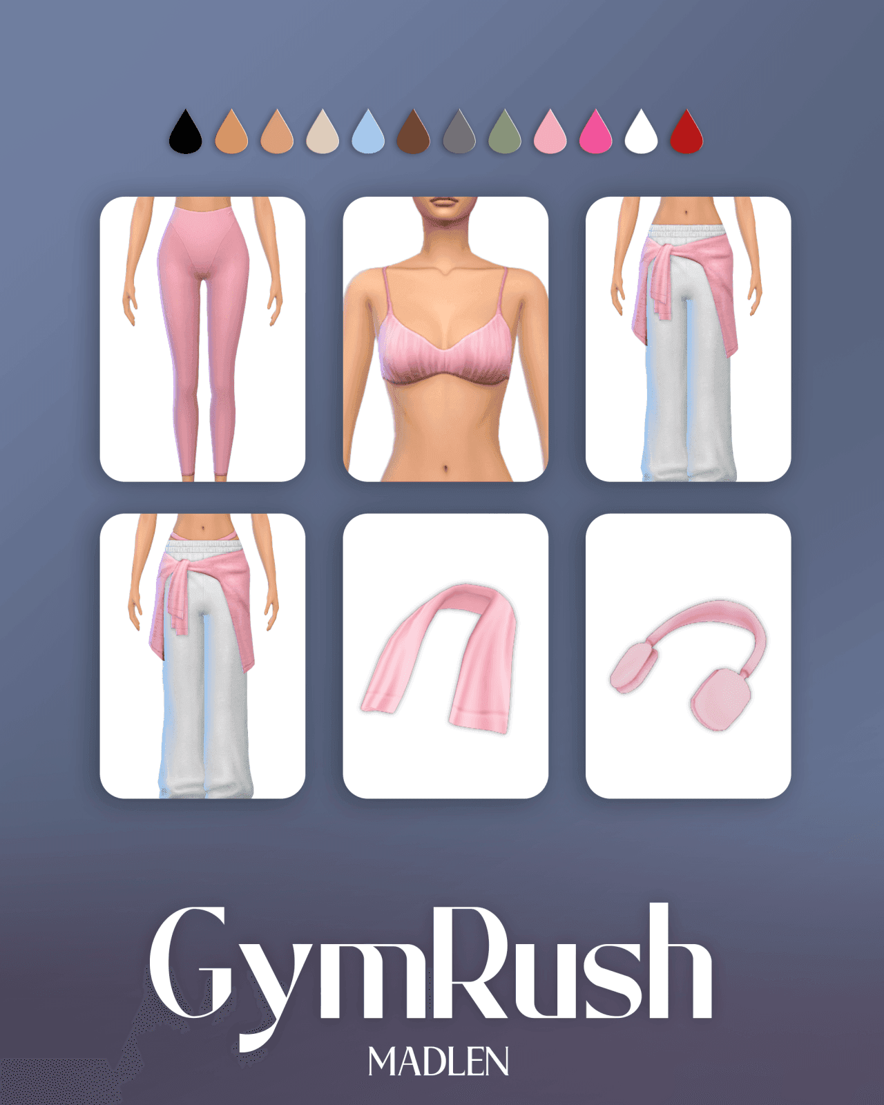 Галерея мода Сет спортивной одежды Gymrush Set #1